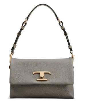 TODS T TIMELESS FLAP BAG GREY