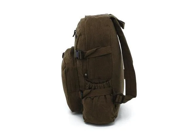 Vintage Canvas Compact Backpack