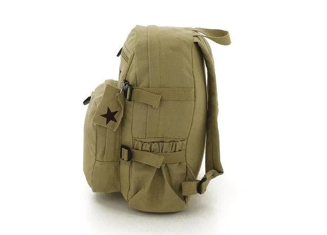 Vintage Canvas Compact Backpack