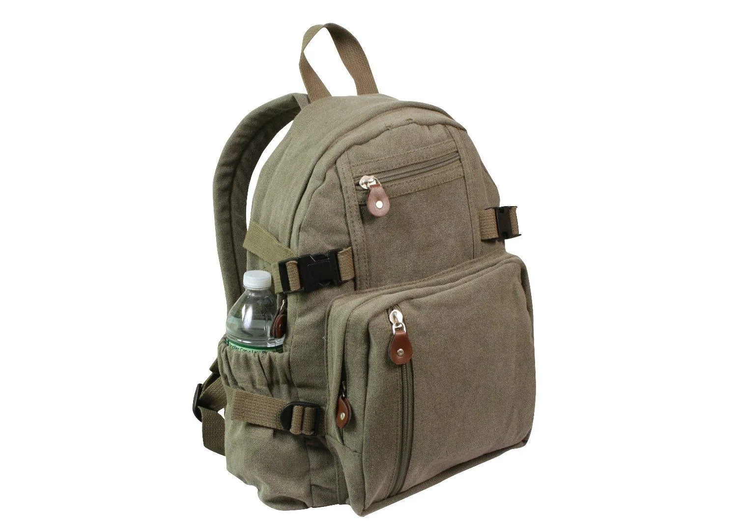 Vintage Canvas Compact Backpack